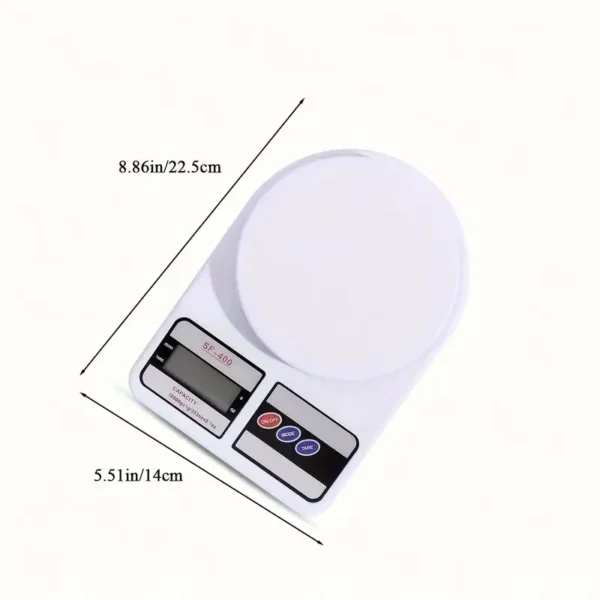 Macury Electronic Scale | High-precision | Household | Baking | Food | Small (White) - Image 6